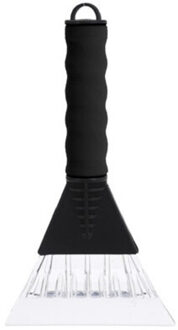 Bella IJskrabber - zwart - met foam grip - kunststof - 26 x 13 cm - Ruitenkrabber auto - raamkrabber autor