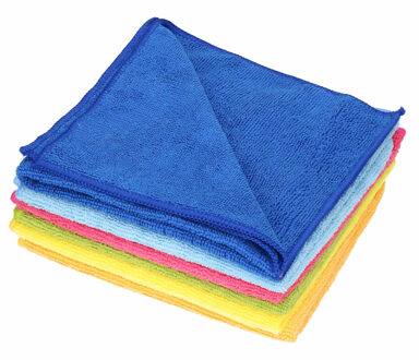 Bella Sorbo Microvezeldoeken gekleurd - 18x stuks - 40 x 40 cm - Vaatdoeken microvezel - Micorvezeldoekjes