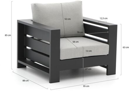 Bellagio Avolo lounge tuinstoel - Laagste prijsgarantie! Grijs