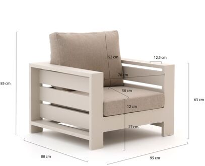 Bellagio Avolo lounge tuinstoel - Laagste prijsgarantie! Taupe