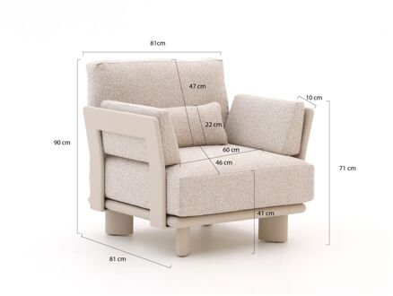 Bellagio Battuello hoek loungeset 5-delig - Laagste prijsgarantie! Taupe