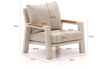 Bellagio Bisenzio lounge tuinstoel - Laagste prijsgarantie! Wit