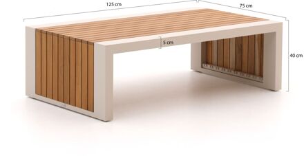 Bellagio Bisenzio lounge tuintafel 125x75x40cm - Laagste prijsgarantie! Taupe