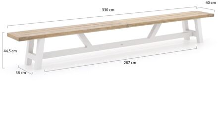 Bellagio Bresimo 330cm picknickset 3-delig - Laagste prijsgarantie! Wit