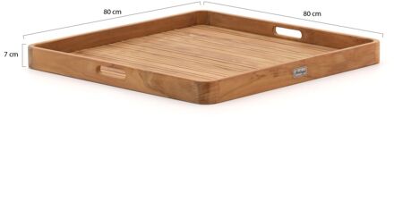 Bellagio Caccamo dienblad 80x80cm - Laagste prijsgarantie! Bruin