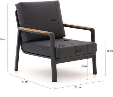 Bellagio Ciane lounge tuinstoel - Laagste prijsgarantie! Grijs