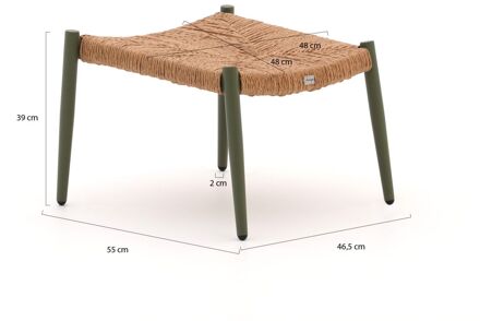 Bellagio Cino lounge voetenbank 55x55cm - Laagste prijsgarantie! Taupe