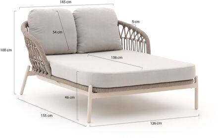 Bellagio Cupello lounge daybed - Laagste prijsgarantie! Taupe