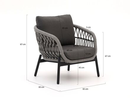 Bellagio Cupello lounge tuinstoel - Laagste prijsgarantie! Grijs