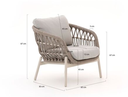 Bellagio Cupello lounge tuinstoel - Laagste prijsgarantie! Taupe
