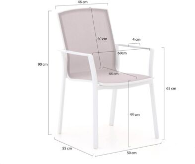 Bellagio Dranera/Grado Ø170cm dining tuinset 7-delig - Laagste prijsgarantie! Bruin