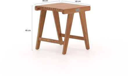 Bellagio Elcito lounge tuintafel 40x40x45cm - Laagste prijsgarantie! Bruin