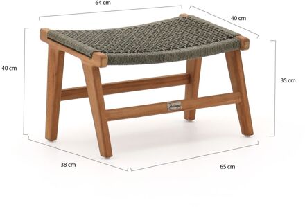 Bellagio Elcito lounge voetenbank - Laagste prijsgarantie! Bruin