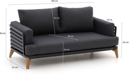 Bellagio Esenta lounge tuinbank 184cm - Laagste prijsgarantie! Grijs