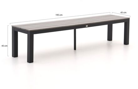 Bellagio Fidenza 220cm picknickset 3-delig - Laagste prijsgarantie! Zwart