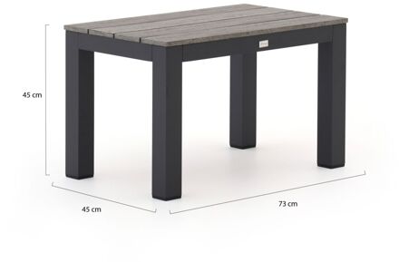 Bellagio Fidenza picknickbank 73x45x45cm - Laagste prijsgarantie! Grijs