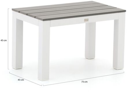 Bellagio Fidenza picknickbank 73x45x45cm - Laagste prijsgarantie! Wit