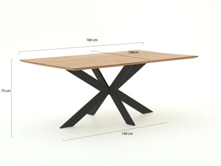 Bellagio Furato dining tuintafel 180x106cm - Laagste prijsgarantie! Bruin