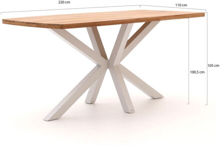 Bellagio Induno Deens Ovaal bartafel 220x110x105cm - Laagste prijsgarantie! Bruin