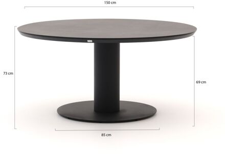 Bellagio La Fonte dining tuintafel ø 150cm - Laagste prijsgarantie! Grijs