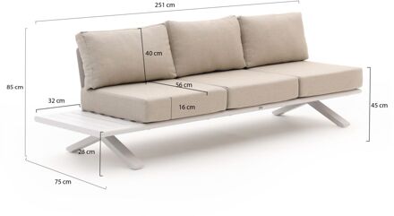 Bellagio La Tomba lounge tuinset 3-delig - Laagste prijsgarantie! Taupe