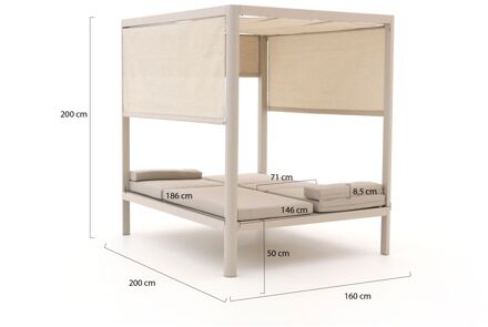 Bellagio Padua lounge daybed - Laagste prijsgarantie! Taupe