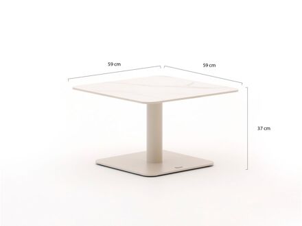 Bellagio San Lupo lounge tuintafel 59x59x37cm - Laagste prijsgarantie! Grijs
