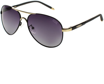 BELLAGIO Unisex Gepolariseerde Aviator Zonnebril UV 400 Bescherming Zwart