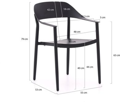 Bellagio Valli/La Fonte 220cm dining tuinset 7-delig - Laagste prijsgarantie! Grijs