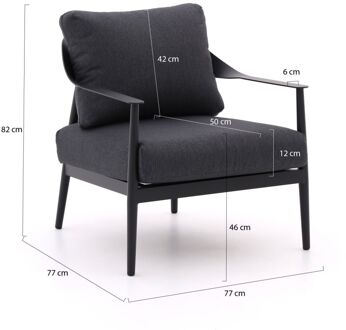 Bellagio Valli lounge tuinstoel - Laagste prijsgarantie! Grijs