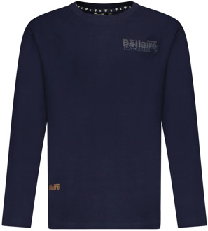 Bellaire Jongens shirt met klein logo blazer Blauw - 128
