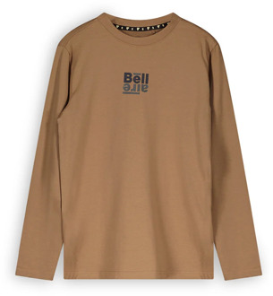 Bellaire Jongens shirt met logo ie Bruin - 140