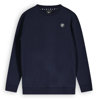 Bellaire Jongens sweater met klein logo navy blazer Blauw - 128
