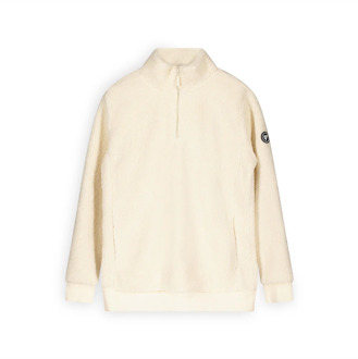 Bellaire Jongens sweater met rits snow white Ecru - 188
