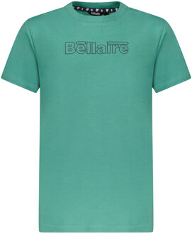 Bellaire Jongens t-shirt met basic logo deep sea Blauw - 140