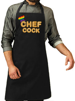 Bellatio Decoration cadeau schort - Chefcock - bbq - zwart