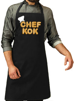 Bellatio Decoration cadeau schort - Chefkok - bbq - zwart