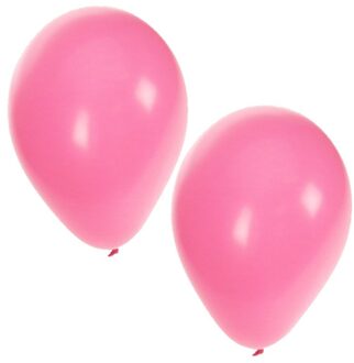 Bellatio Decorations 100 Baby roze geboorte ballonnen