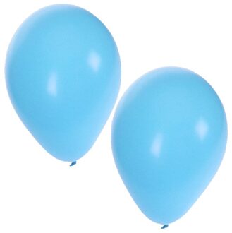 Bellatio Decorations 10x baby blauwe ballonnen - Ballonnen