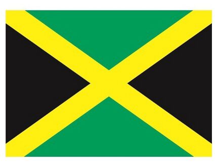 Bellatio Decorations 10x Binnen en buiten stickers Jamaica 10 cm - Jamaicaanse vlag stickers - Supporter feestartikelen - Landen decoratie en versieringen