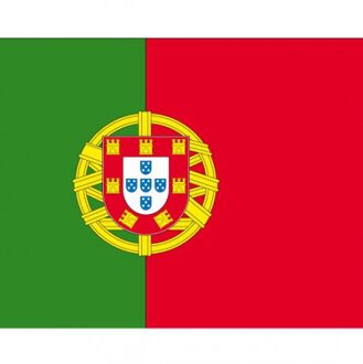 Bellatio Decorations 10x Binnen en buiten stickers Portugal 10 cm - Portugese vlag stickers - Supporter feestartikelen - Landen decoratie en versieringen