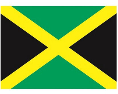 Bellatio Decorations 10x stuks Vlag Jamaica stickers