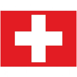 Bellatio Decorations 10x stuks Vlag Zwitserland stickers