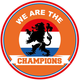 Bellatio Decorations 15x stuks Holland bierviltjes we are the champions oranje fan / supporter versiering