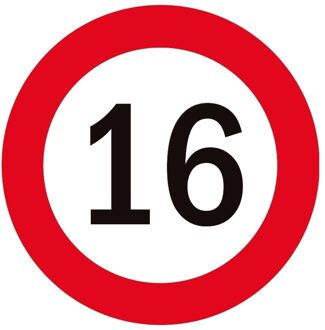 Bellatio Decorations 16 jaar onderzetters/bierviltjes - 25x stuks - Sweet 16 - verjaardag - feestartikelen