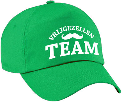 Bellatio Decorations 1x Vrijgezellen Team vrijgezellen petje groen heren - Verkleedhoofddeksels