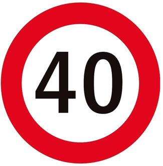 Bellatio Decorations 25x Bierviltjes 40 jaar feestartikelen - Bierfiltjes Multikleur