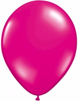 Bellatio Decorations 25x Voordelige magenta roze ballonnen - Ballonnen