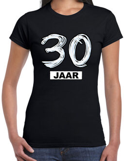 Bellatio Decorations 30 jaar verjaardag cadeau t-shirt zwart voor dames XL - Feestshirts