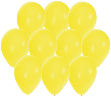 Bellatio Decorations 30x stuks Gele party ballonnen 27 cm - Ballonnen Geel